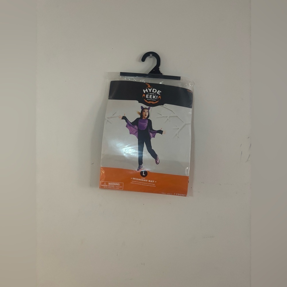 Hyde & Eek! Kids MIDNIGHT BAT Black Purple Size L